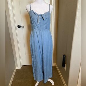 NWT Old Navy Denim Spaghetti Strap Jumpsuit